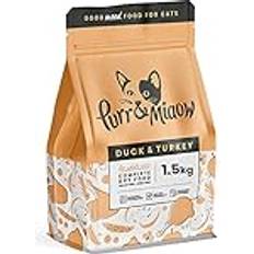 Cats Pets Pooch & Mutt Duck Turkey Complete Dry Adult Cat Food 1.5kg