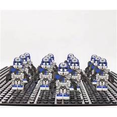 WM2007RAX 13-Piece Star Wars Legion Stormtrooper Clone Minifigure Building Blocks with Base Plate