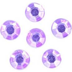 Trimits Round Stick On Diamantes Lilac per pack of 130