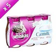 Whiskas Animaux de compagnie Whiskas Lait Pour Chat Bouteille 200 ml (5 Packs De 3 x 200 ml)