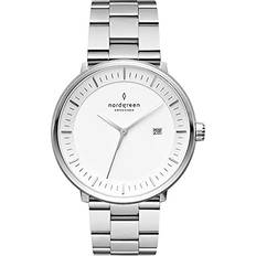 Nordgreen Designer Analogue Silver Case White