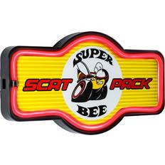 Wall Decor American Art Decor Dodge Super Bee Scat Neon Light Sign Yellow/Red Wall Decor