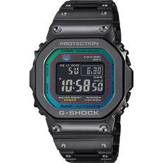 Casio Casio G-Shock GMW-B5000 Series Wristwatch, Equipped with Bluetooth, Radio Solar, Black/Blue Green Stainless Steel Japan Import New