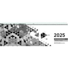 Tischquerkalender schwarz 2025 29,6x9,9