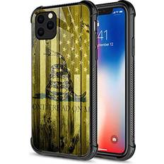 CARLOCA iPhone 11 Case,Dont Tread On Me USA Flag iPhone 11 Cases for Girls Boys,Graphic Design Shockproof Anti-Scratch Hard Back Case for Apple iPhone 11