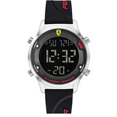 Ferrari Wrist Watches Ferrari Ferrari Digitrack with Silicone Strap, Black, 18 Model: 0830756