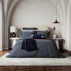 Hemtextil Bedeck Belfast Aruni Textured Weave Kingsize Duvet Cover Blue