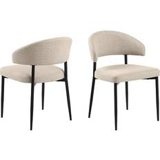 Beige - Natur Stolar AC Design Furniture Edina Matstol Beige Köksstol 2st