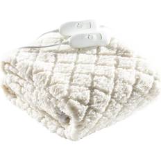 White Blankets Daewoo Premium Skirt King Heated Blankets White