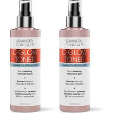 Mineral Oil-Free Toners Advanced Clinicals C-Glow Toner 237ml 2-pack