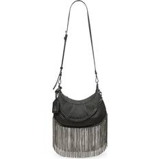 Stuart Weitzman Hobo Bags Stellar Crescent Crystal Fringe Bag black Hobo Bags for ladies unisize