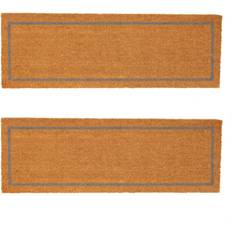 Carpets & Rugs Nicola Spring Coir Double Door Mats Brown