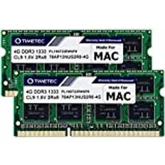 TIMETEC Hynix IC Apple 8GB Kit 2x4GB DDR3 1333MHz PC3-10600 SODIMM Memory Upgrade For MacBook Pro 13/15/17 inch Early/Late 2011,iMac 21.5-inch