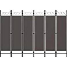 Grey Room Dividers vidaXL 6 Rumsavdelare