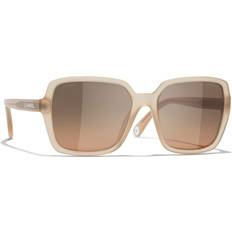 Chanel Sonnenbrillen Chanel Frau Sunglass Square CH5505 Rahmenfarbe: Dunkelbeige, Linsenfarbe: