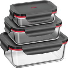 Küchenzubehör Silit Storio Vorratsdose-Set 3-teilig luftdichter Aroma-Deckel