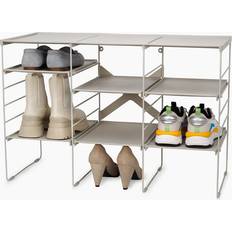 Steel - White Shoe Racks Joseph Joseph Adjustable Organiser 12 Pairs Shoe Rack