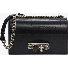 Alexander McQueen Tasche Jewelled Satchel aus schwarzem black