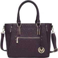 Purple Messenger Bags MKF Collection Cairo M Signature Satchel Handbag