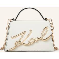Karl Lagerfeld K/signature Small Crossbody Bag, Woman, Off White, Size: One size One size