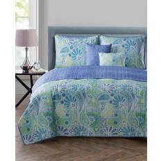 VCNY Home Queen Harmony Reversible Paisley Blue