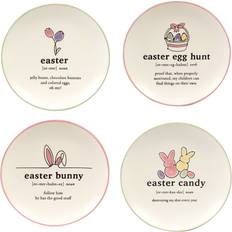 Certified International Easter Words Canape Plates 4pcs