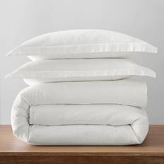 Linen Bed Linen Jeffen Linen Blend Set Duvet Cover White