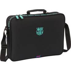 Black Messenger Bags Safta School Satchel F.C. Barcelona Black 38 x 28 x 6 cm