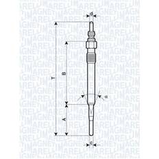 Magneti Marelli 062900058304 Glödstift 12V 10A M10X1