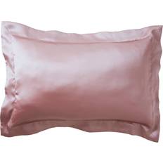 Seda Textiles Gingerlily Solid Silk Boudoir Sham Funda de almohada Rosa