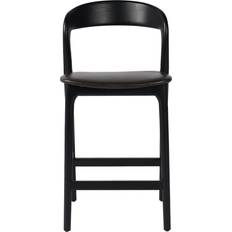 Black Seating Stools Four Hands Rustic Lodge Black Seating Stool