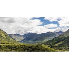 BrainBoosters Scenic View of The Talkeetna Mounts & The Mint Glacier Valley Poster