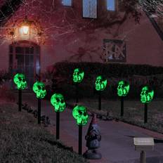 HUYIENO Solar 4pcs Halloween Pathway Lights