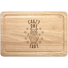 Gift Base Crazy Owl Lady Stars Chopping Board