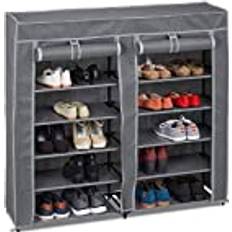 Irons Shoe Racks Relaxdays Storage 12 Shelves 36 Pairs Shoe Rack