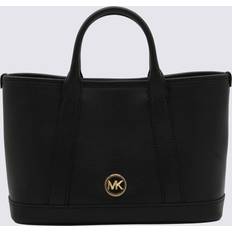 Michael Kors Black Messenger Bags Michael Kors BLACK LEATHER LUISA SATCHEL BAG