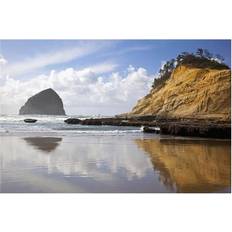 Canvas Posters BrainBoosters Pacific City, Oregon, United States America Haystack Rock At Cape Poster