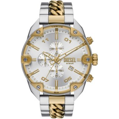 Diesel Wrist Watches Diesel Spiked Chronograph 49mm Two-Tone