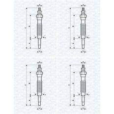 Magneti Marelli 062900072304 Candeletta 12V 10A M10x1,25 Pajero 2, Pajero 1 L200 II Pick-up