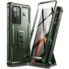 Dexnor Dexnor for Samsung Galaxy Note 20 Ultra 5G Case, [Built in Screen Protector and Kickstand] Heavy Duty Military Grade Protection Shockproof Protective Cover for Samsung Galaxy Note 20 Ultra, Army Green