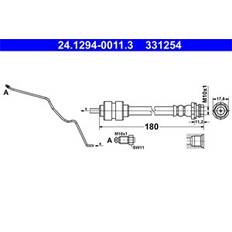 Bromsfriktion ATE 24.1294-0011.3 Bromsslang 180 M10x1