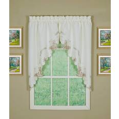 Today's Curtain Verona Reverse Embroidery Swag