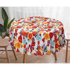Round Tablecloths RUVANTI Round 70 Inch Tablecloth Yellow