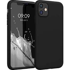 Fodral kompatibelt med Apple iPhone 11 – silikonskal – mjukt mobiltelefonskal – mobiltelefonfodral i matt svart