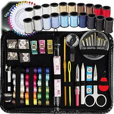 Artika Artika Sewing Kit for Adults, Kids & Beginners w/ Needles, Thimble, Knitting Tools & More Craft Travel Supplies and Accessories