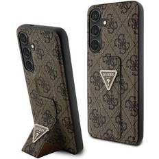 Guess Samsung Galaxy S24 4G Grip Stand Triangle Logo Case Marron