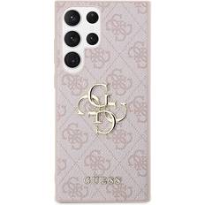 Guess Samsung Galaxy S24 Ultra Skal 4G Metal Logo Rosa