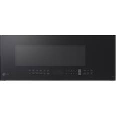 Black - Turntable Microwave Ovens LG MVEF1337F Smart Over the Range Black