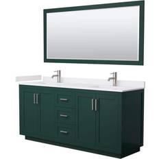 Bathroom Furnitures Wyndham Collection WCF2929-72D-VCA-M70 Miranda Double