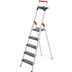 Hailo DIY Accessories Hailo Hailo L100 TopLine 5-Step aluminum safety stepladder